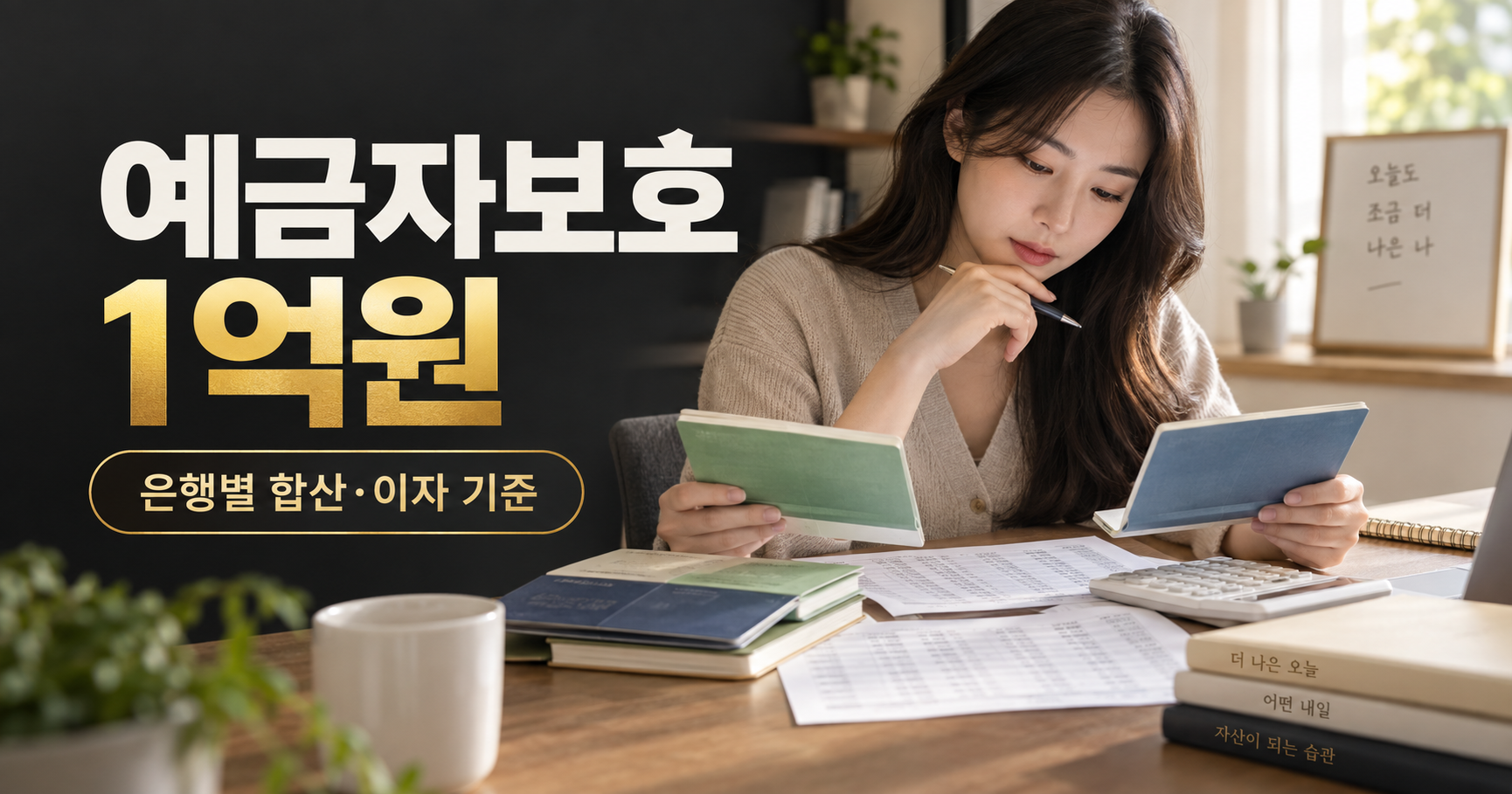 예금자보호 1억원 계산법|원금·이자 포함 기준과 은행별 합산 방법